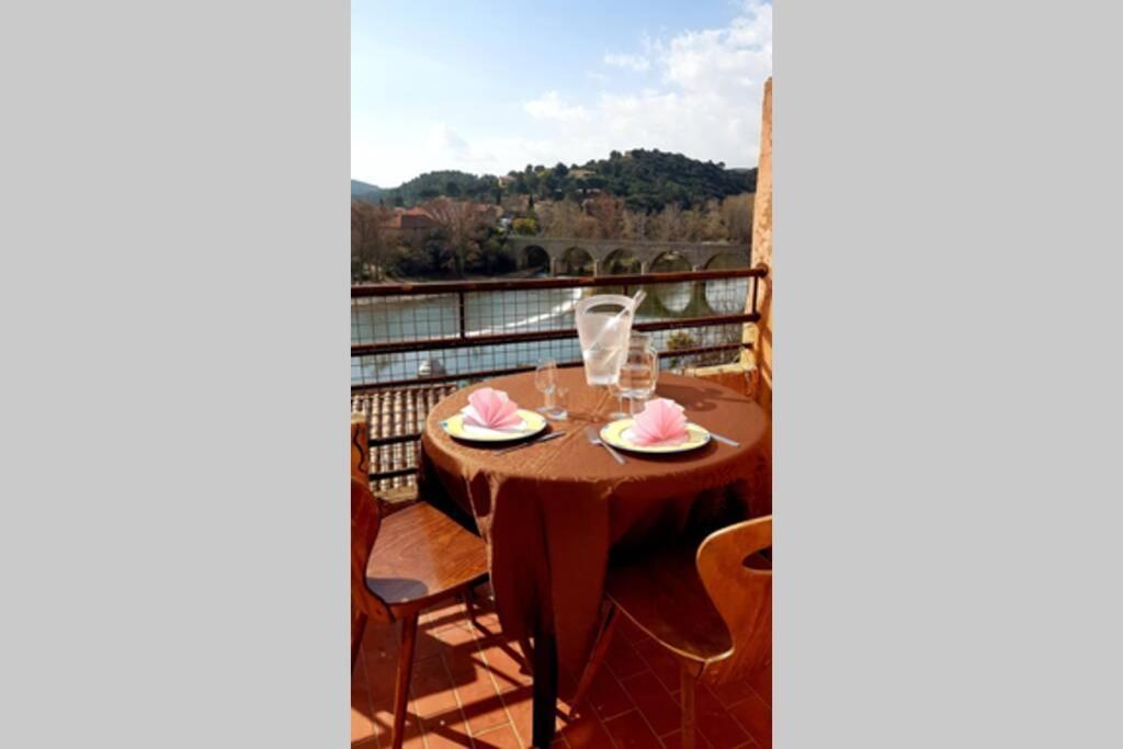 Roquebrun Joli Appartement, Terrasse Plein Sud מראה חיצוני תמונה